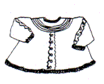 Receita de Tricô a Máquina - Nº 316 - Vestido c/ rendado e bordado - tamanho 1 ano
