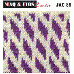 Cartela Perfurada Jacquard - JAC 89 - Elgin, Silver, Singer