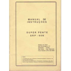 Manual Frontura (pente) Silver mod. SRP 60 N em Portugues (sem Imagens)